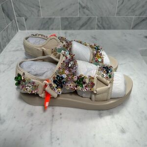 Nan-ku free people sun showers sport sandals in white